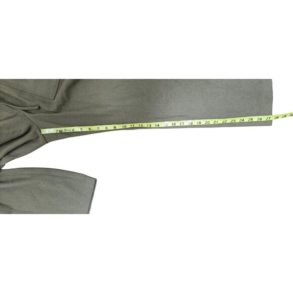 Moia wool blend pants womens brown drawstring elastic waist pockets Korean style - Picture 8 of 10